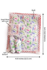 Floral bedding pillow set size reference
