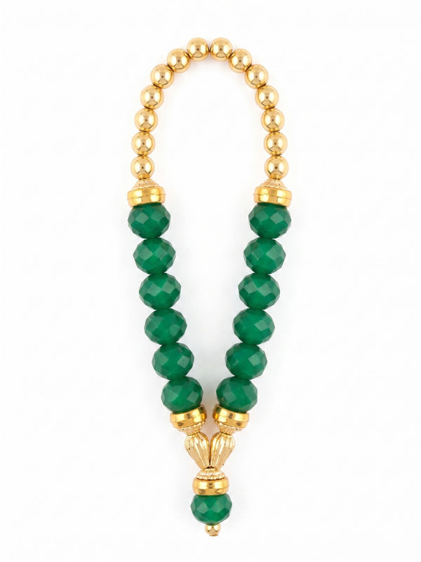 Green bead mala product