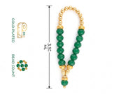 Green bead mala size reference