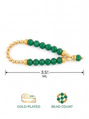 Green bead mala length reference