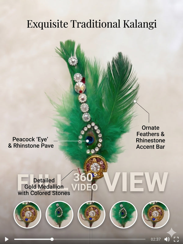 Peacock feather kalangi details