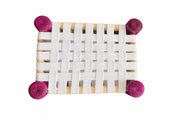 White mini charpai bed